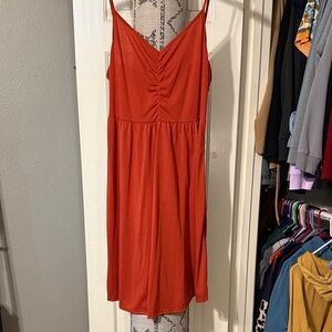 Elegant Red Sleeveless Dress